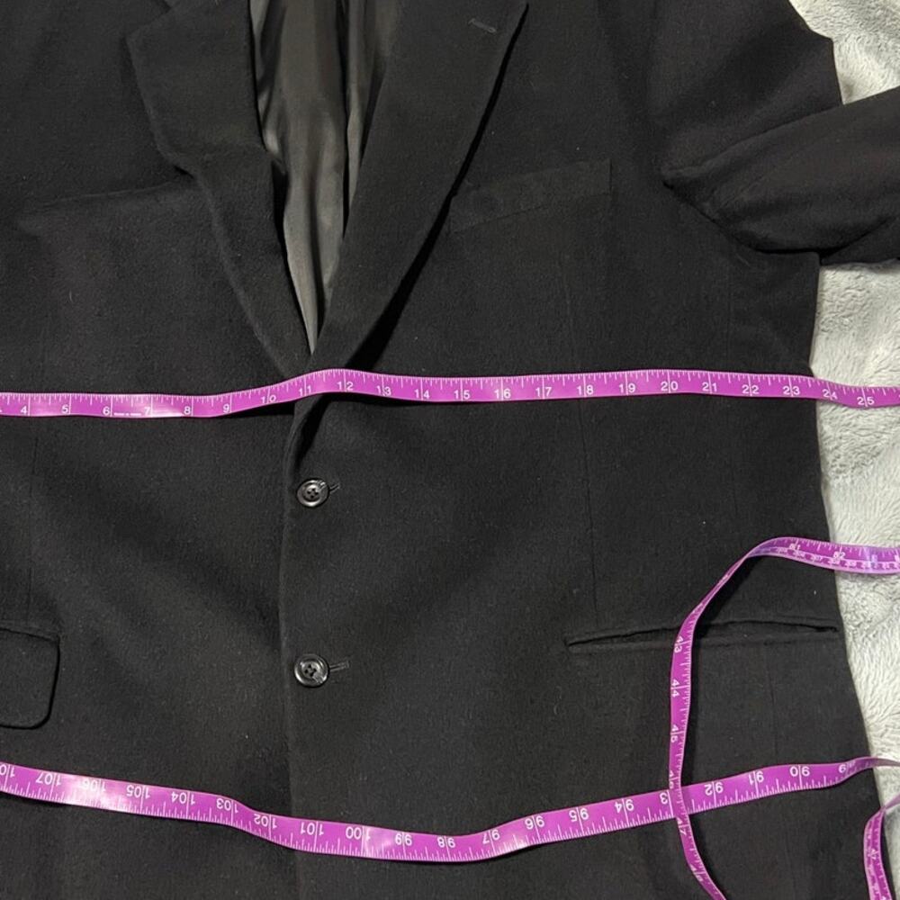 Jos.A Bank Black Cashmere Two Button Front Sports Coat Size 48L - Picture 7 of 8